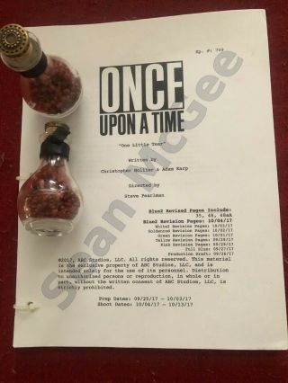 Once Upon A Time Mother Gothel/rapunzel Screen Bottles And Shooting Script