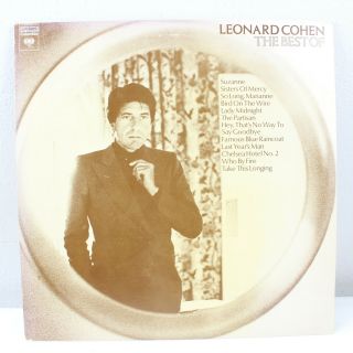 The Best Of Leonard Cohen Vintage Vinyl Record Lp Vg,  Pc 34077