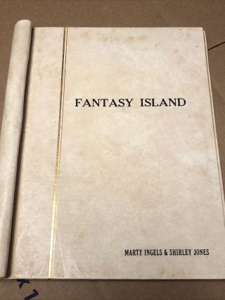 Fantasy Island Prop Script Cover 8 - 11 - 81 Marty Ingels Shirley Tv 1/1