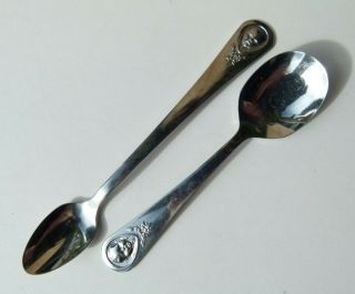 Vintage Gerber Oneida Baby Feeding Spoons 4⅛ " & 5⅝”
