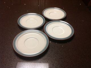 Noritake Stoneware Cup Saucers 8344  Pleasure  Set Of 4