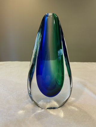 Luigi Onesto Signed Murano Glass Vase
