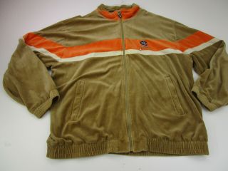 Vintage Phat Farm Velour Track Suit Jacket Only Adult 2xl Xxl Light Brown Mens