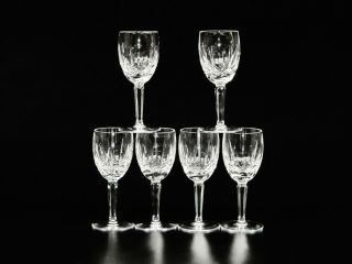Set Of 6 Waterford Crystal White Wine Kildare,  Crafted In Ireland.  Height: 5 7/8