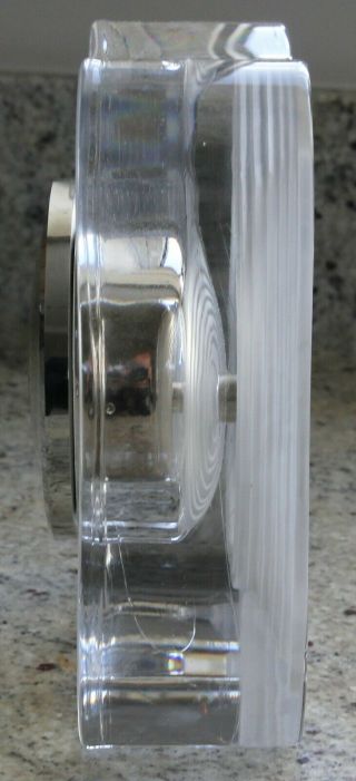 Elegant Daum France Crystal Thor Model 482 Clock - Outstanding 3