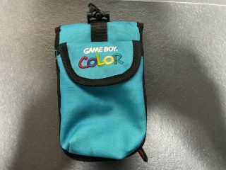 Nintendo Game Boy Color Travel Carrying Case Shoulder Bag Green Vintage Japan