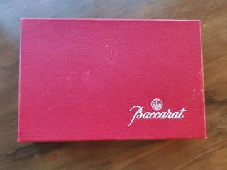 Baccarat Crystal Glass Knife Rests W/original Box Of 6
