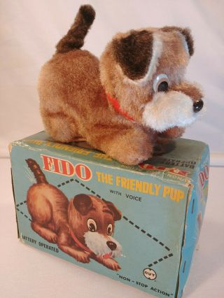 Fido The Friendly Pup Vintage Alps Japan Battery Operated Toy Dog Parts