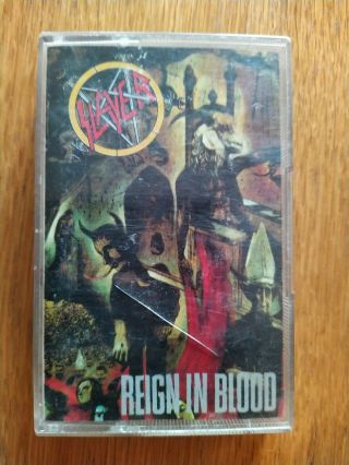 Slayer Reign In Blood Cassette Album Vintage Heavy Metal Thrash
