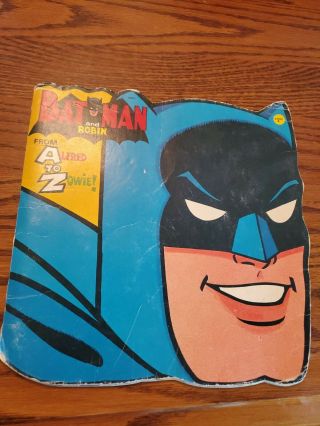 Vintage 1966 Golden Press Batman & Robin From A To Z Paperback Book - Acceptable