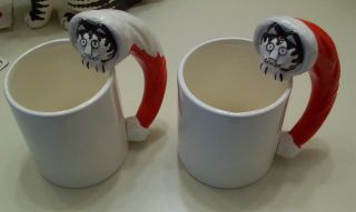 2 B.  Kliban Christmas Ceramic Mugs,  Taste Setter By Sigma