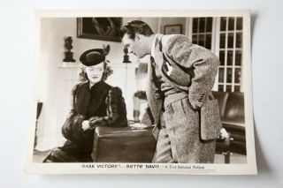 Vintage Bette Davis & George Brent Publicity Scene Photo For " Dark Victory "