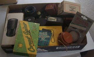 Vintage Instamatic Camera Lenses Japan Lite Meters Filters Flashes Splicer