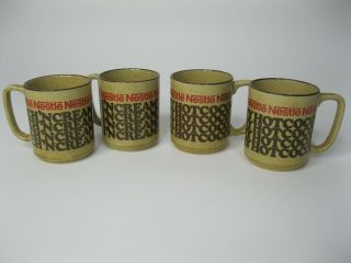 4 Vintage Advertising Mugs / Cups,  Nestle Rich 