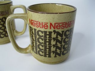 4 Vintage Advertising Mugs / Cups,  Nestle Rich ' n Creamy Hot Cocoa,  Japan 2