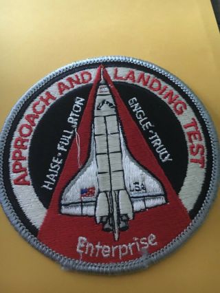 Vintage Approach And Landing Test (alt) Enterprise Patch Nasa (gs)