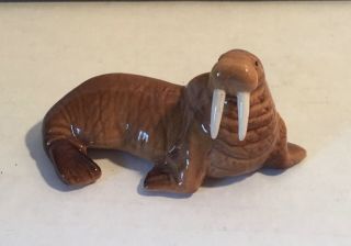 Adorable Vintage Hagen Renaker Miniature Lying Walrus Figurine