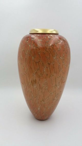 Contemporary Art Glass Vase Signed By Michael Cohn - Molly Stone Studio