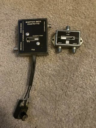 Vintage Atari Switch Box Rf Adapter Game Tv Adapter Cao10112