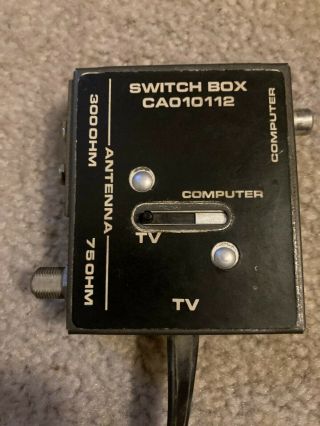 Vintage Atari Switch Box RF Adapter Game TV Adapter CAO10112 3