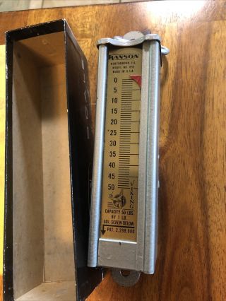 Vintage Hanson No.  895 Hanging Scale - The Viking - 50 Lbs.  -.