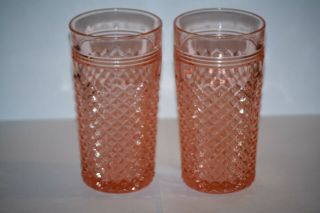 For Speed Demon Only - Miss America Pink Water Tumblers - Set Of 6 - 5 3/4 " Tall