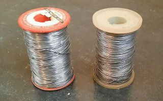 Two Reels Of Vintage Ersin Multicore Solder – 1960s (?) – Almost Full