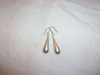 Vintage Sterling Silver Dangle Earrings Marked: Mexico To - 82 -.  925
