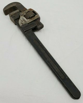 Vintage Trimo 14 Adjustable Pipe/monkey Wrench - Drop Forged - Made In Usa