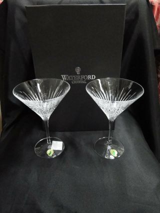 Waterford Crystal Lismore Diamond: Pair Martini 