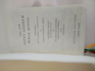 VTG The Saint Andrew Bible Missal Benziger1966 Psalter Mass Prayers/Reading 2