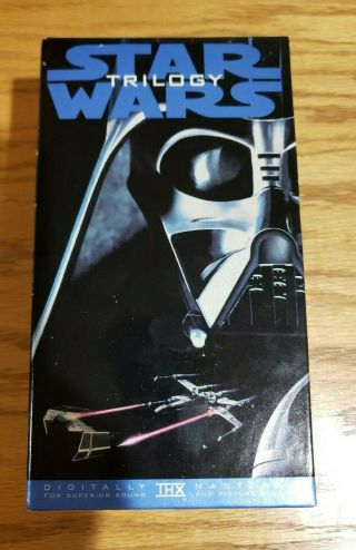 Vtg 1995 Star Wars Vhs Trilogy Box Set Cbs Fox Isbn: 0 - 7939 - 0609 - 1