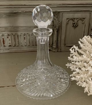 Waterford Crystal Ships Decanter & Stopper 11 "