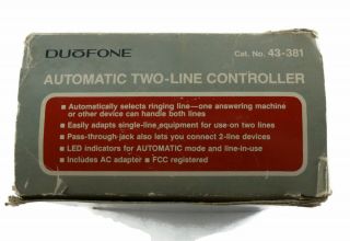 Vintage Duofone Automatic Two - Line Controller 43 - 381 - - VTG 3
