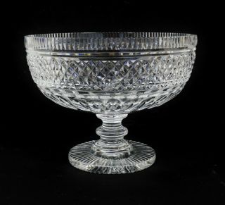 Waterford Crystal Giftware Large Pedestal Bowl 10.  5 " X 8.  5 " Punch Fruit C1391