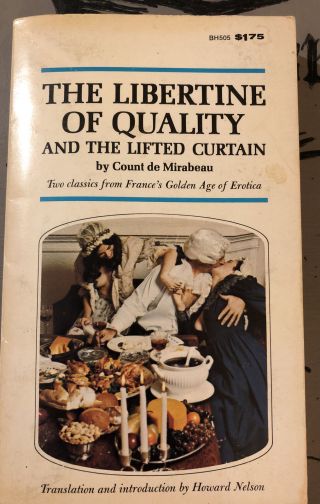 Vintage Adult Classic Sleaze Pb The Libertine Of Quality Great Trash Read