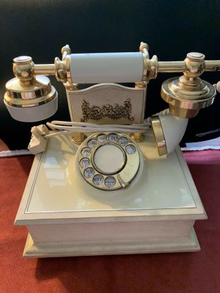 Vintage Deco - Tel French Style Rotary Dial Telephone Made In California