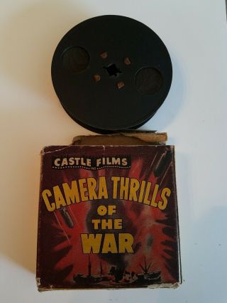 Vtg.  Castle Films Camera Thrills Of The War 16mm Film 100 Feet