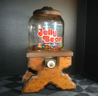 Vintage The Great American Jelly Bean Machine Candy,  Nuts Dispenser Container