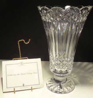 Waterford Crystal Catherine The Great 11 " Celery Vase Limited Edition 1330/1500