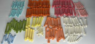 Vintage Plastic Clip Swing Arm Permanent Rollers Hair Curlers Perm Rods 150,
