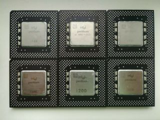 Intel Pentium 166 200 Mmx 166 200 Non Mmx Classic Pentium,  Vintage Cpu,  Gold