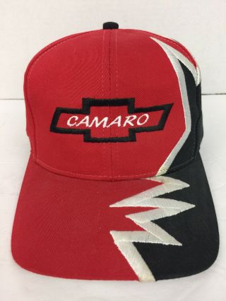 Vintage Camaro Embroidered Baseball Sport Hat Cap Kati 1995 Red Adjustable