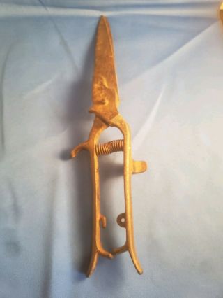 Vintage Antique Hedge Clipper Shears Garden Tool Spring Mid Century