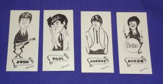 Beatles Vintage Promotion Cards For Screamers Posters 1964 Near Cond.