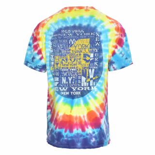 Vintage York Empire State Tie Dye Double Sided Statue Liberty Tee Shirt - XL 2