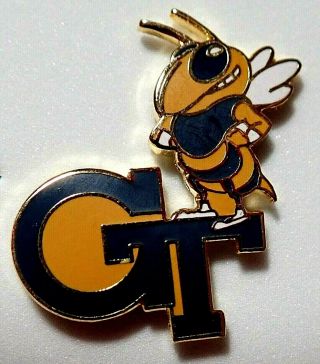 Vintage Georgia Tech University Yellow Jackets Alumni Logo Pin Badge^^^