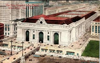 The Grand Central Depot York City Ny Divided Back Vintage Postcard