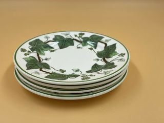 Wedgewood Napoleon Ivy Green Set Of 4 Dessert Or Bread Butter Plates 5 3/4 "