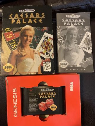 Sega Caesars Palace (sega Genesis,  1993) Complete Vintage